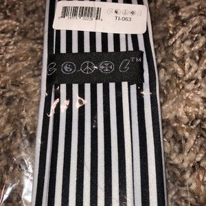 Accessories - NEW! Black and white Stripped Skinny Tie Accessories - NEW! Black and white Stripped Skinny Tie
